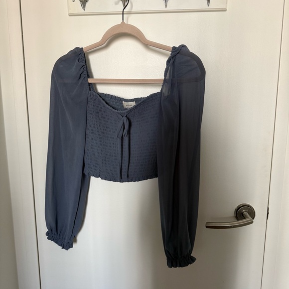 Wilfred Saga Blouse in Slab Blue - Picture 3 of 9